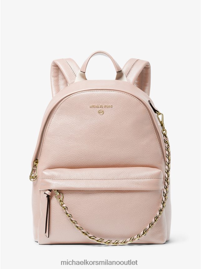 Michael Kors zaino medio slater in pelle martellata donne rosa tenue P06L0L1234 Accessori