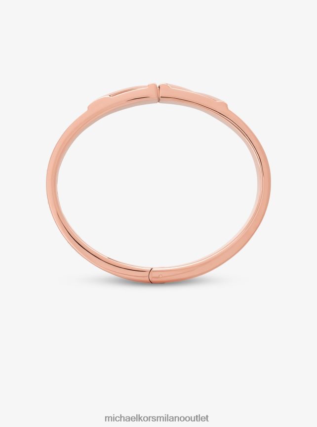 Michael Kors braccialetto Mott con logo color oro rosa donne rosa P06L0L2479 gioielleria