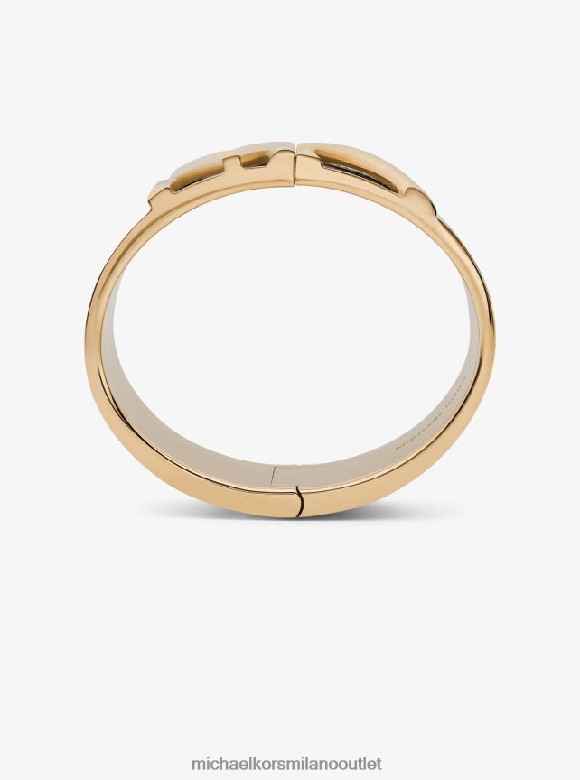Michael Kors braccialetto con logo fulton color oro donne marrone P06L0L2470 gioielleria