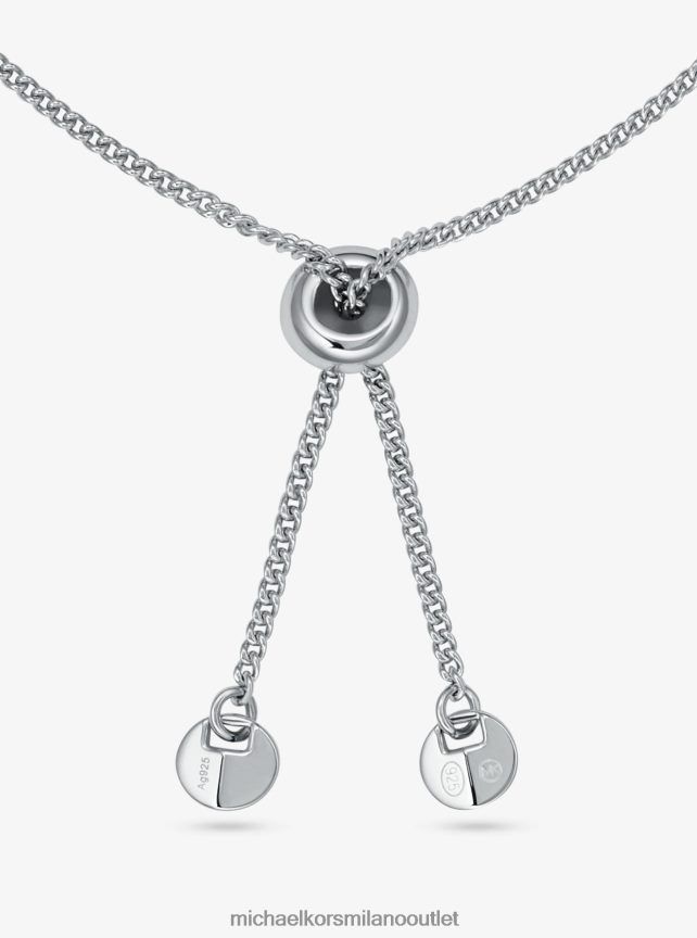 Michael Kors braccialetto slider tennis in argento sterling donne argento P06L0L2454 gioielleria
