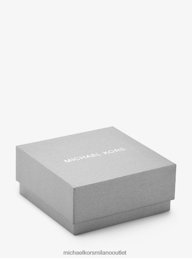 Michael Kors collana con cuori intrecciati in argento sterling placcato in metallo prezioso donne oro P06L0L2505 gioielleria