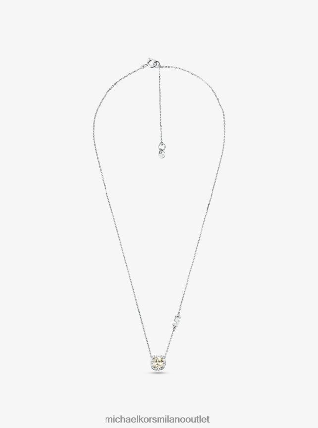 Michael Kors collana con pavé in argento sterling donne argento P06L0L2511 gioielleria