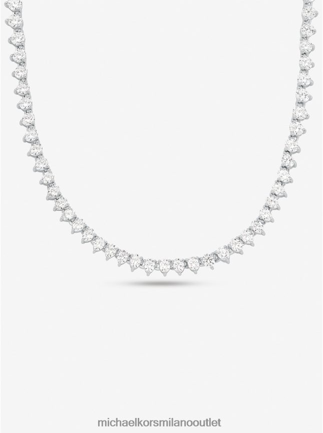 Michael Kors collana di cristalli in argento sterling donne argento P06L0L2506 gioielleria