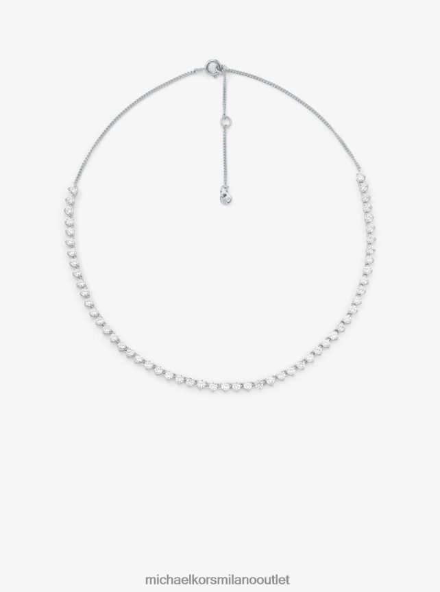 Michael Kors collana di cristalli in argento sterling donne argento P06L0L2506 gioielleria