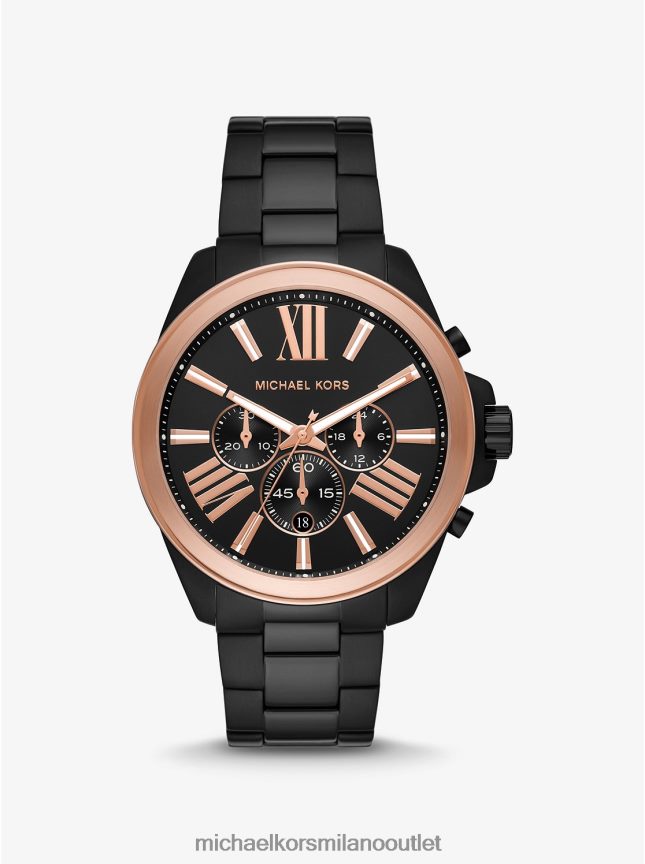 Michael Kors orologio bicolore con scricciolo oversize donne nero P06L0L2433 Accessori