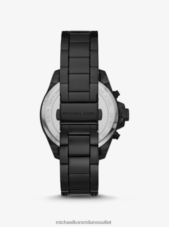 Michael Kors orologio con pavé di scricciolo in tonalità nera donne nero P06L0L2432 Accessori
