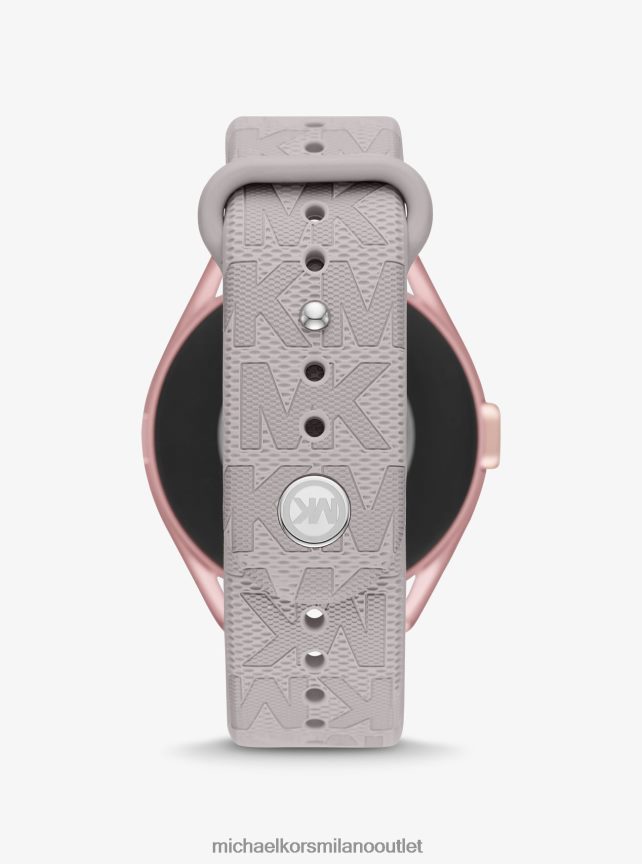 Michael Kors smartwatch access gen 5e mkgo in gomma color rosa e logo donne grigio P06L0L2360 Accessori