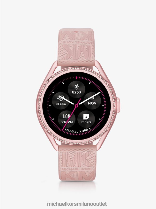 Michael Kors smartwatch access gen 5e mkgo in gomma color rosa e logo donne rosa P06L0L2363 Accessori