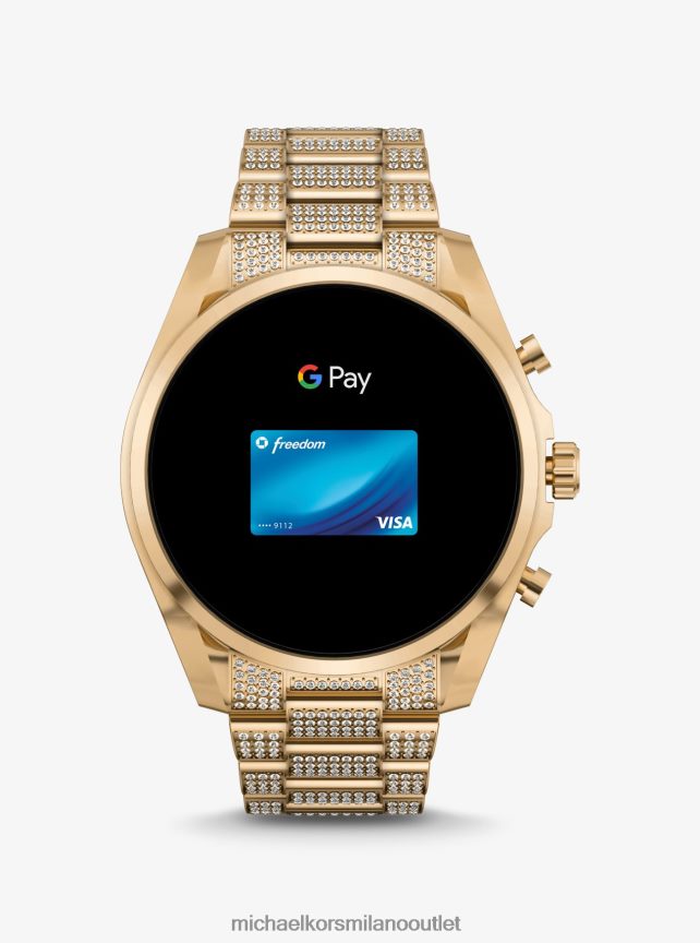 Michael Kors smartwatch bradshaw pave di sesta generazione color oro donne oro P06L0L2354 Accessori