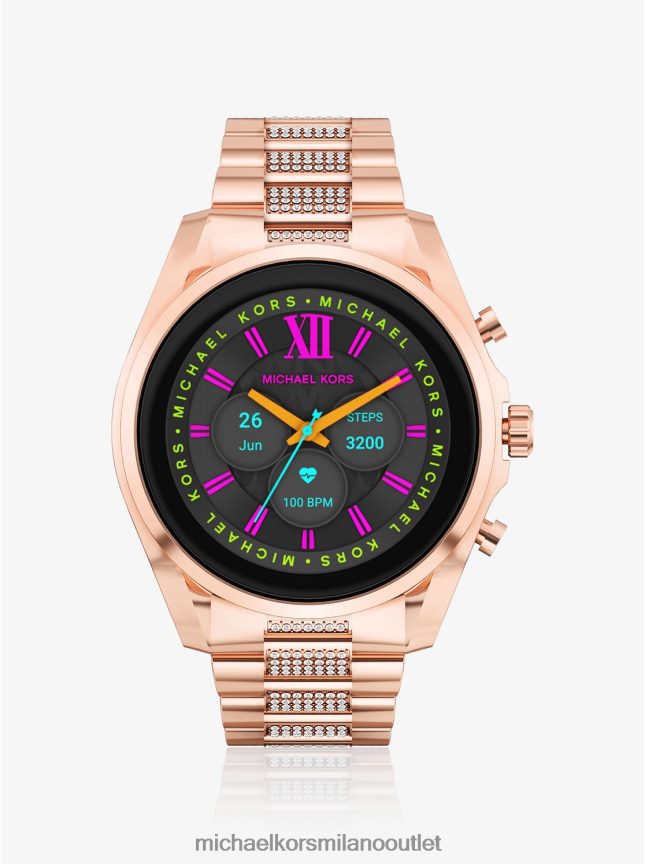 Michael Kors smartwatch bradshaw pave di sesta generazione color oro rosa donne oro rosa P06L0L2356 Accessori