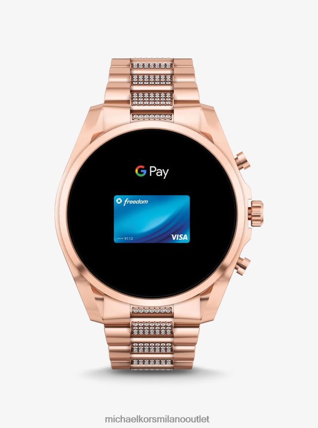 Michael Kors smartwatch bradshaw pave di sesta generazione color oro rosa donne oro rosa P06L0L2356 Accessori