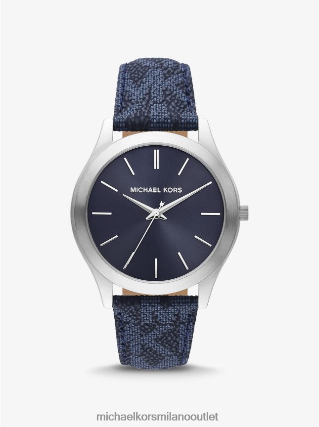 Michael Kors logo della sfilata sottile e oversize e orologio color argento donne Marina Militare P06L0L2426 Accessori