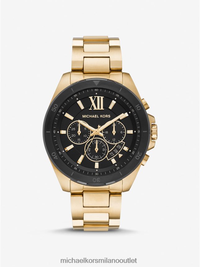 Michael Kors orologio Brecken oversize color oro donne oro P06L0L2422 Accessori