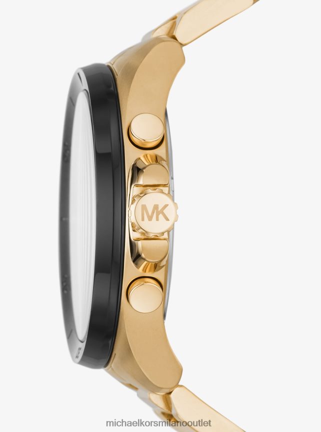 Michael Kors orologio Brecken oversize color oro donne oro P06L0L2422 Accessori