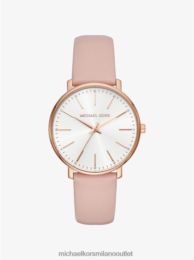 Michael Kors Orologio in pelle color oro rosa pyper donne oro rosa P06L0L2380 Accessori