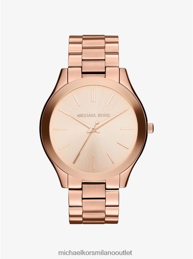 Michael Kors orologio da passerella slim oversize color oro rosa donne oro rosa P06L0L2364 Accessori
