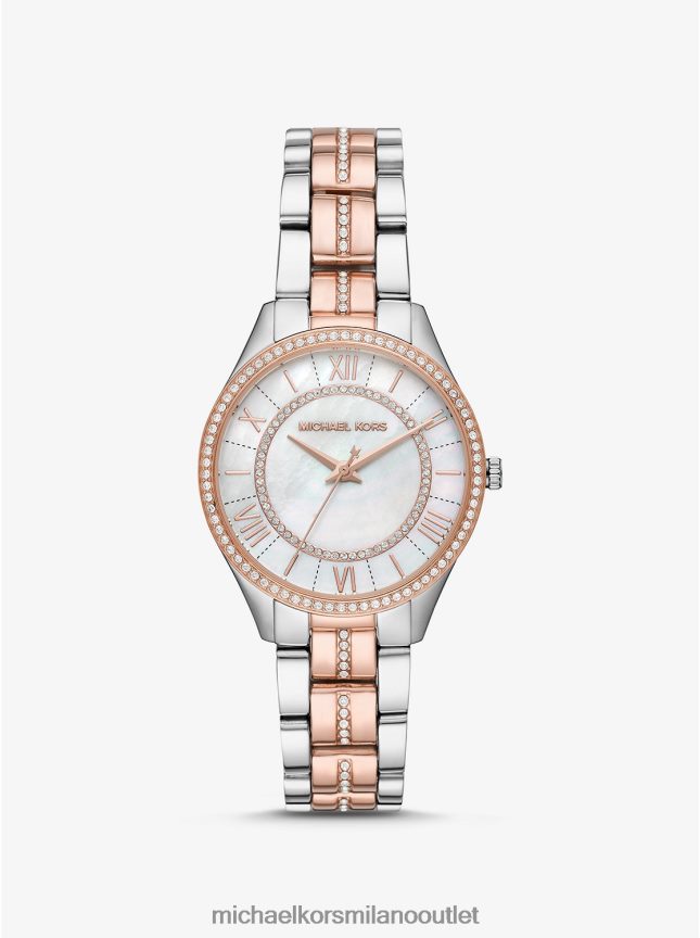 Michael Kors orologio mini lauryn pave bicolore donne due toni P06L0L2370 Accessori