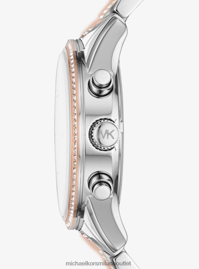 Michael Kors orologio ritz pave bicolore donne due toni P06L0L2382 Accessori