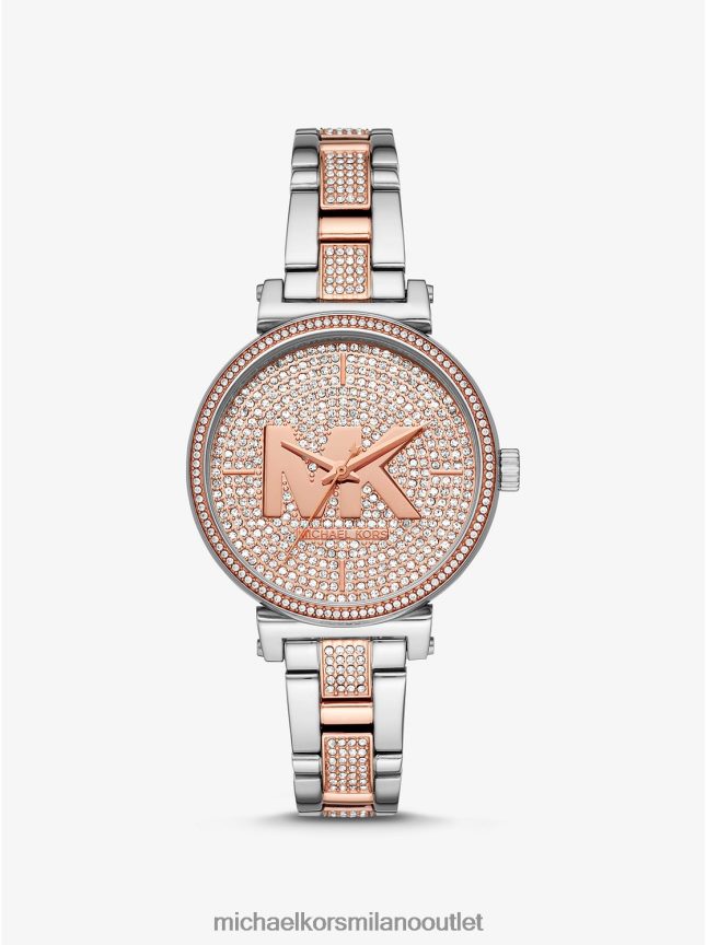 Michael Kors orologio sofie pave con logo bicolore donne due toni P06L0L2377 Accessori