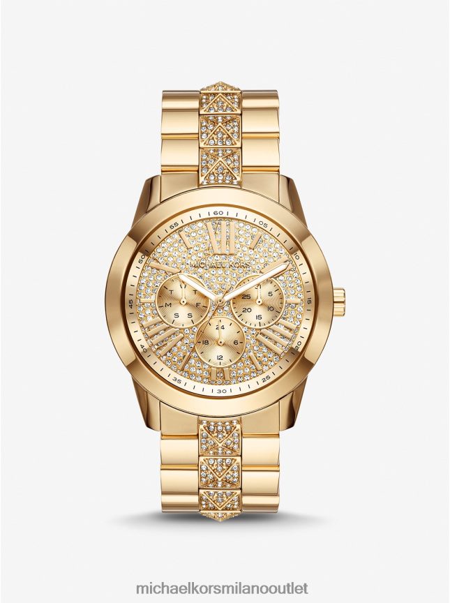 Michael Kors Orologio Bryn Pave oversize color oro donne oro P06L0L2396 Accessori