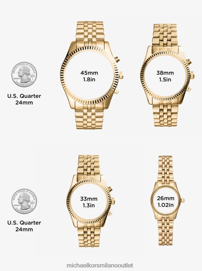 Michael Kors orologio Bradshaw oversize color oro donne oro P06L0L2400 Accessori