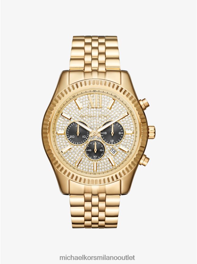 Michael Kors orologio lexington oversize color oro donne oro P06L0L2391 Accessori