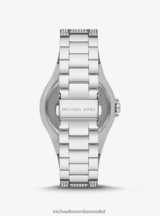 Michael Kors orologio lennox oversize con pavé color argento donne argento P06L0L2418 Accessori