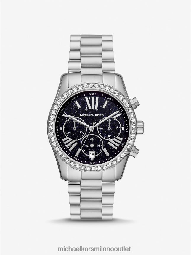 Michael Kors orologio lexington pave color argento donne argento P06L0L2406 Accessori