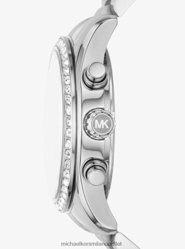 Michael Kors orologio lexington pave color argento donne argento P06L0L2406 Accessori