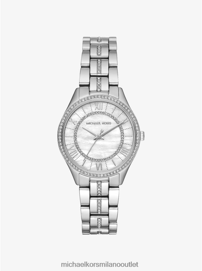 Michael Kors orologio mini lauryn pave color argento donne argento P06L0L2410 Accessori