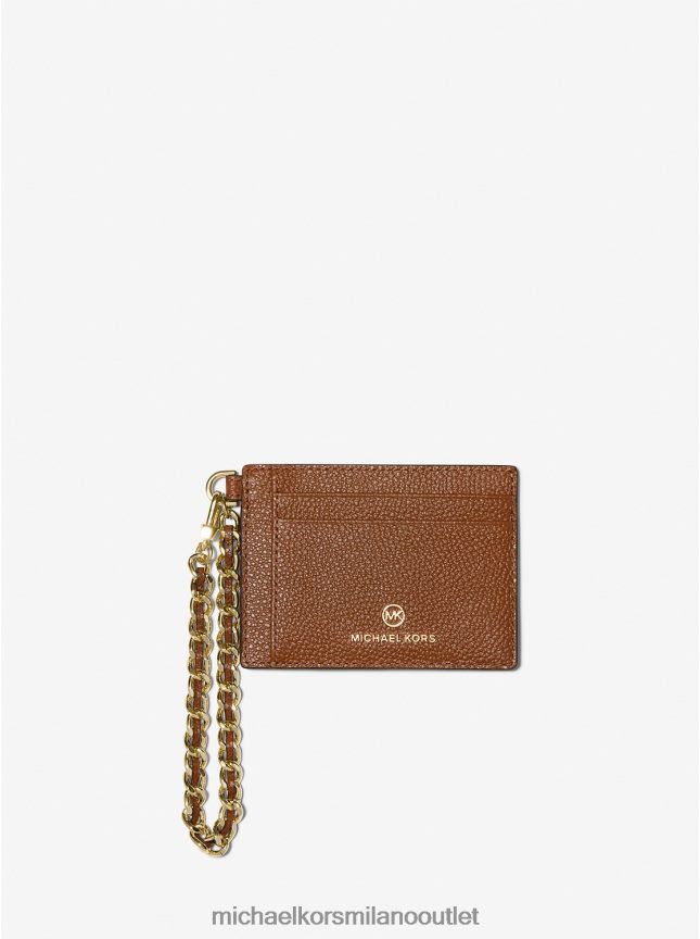 Michael Kors portacarte piccolo con catena in pelle martellata donne bagaglio P06L0L1649 Accessori