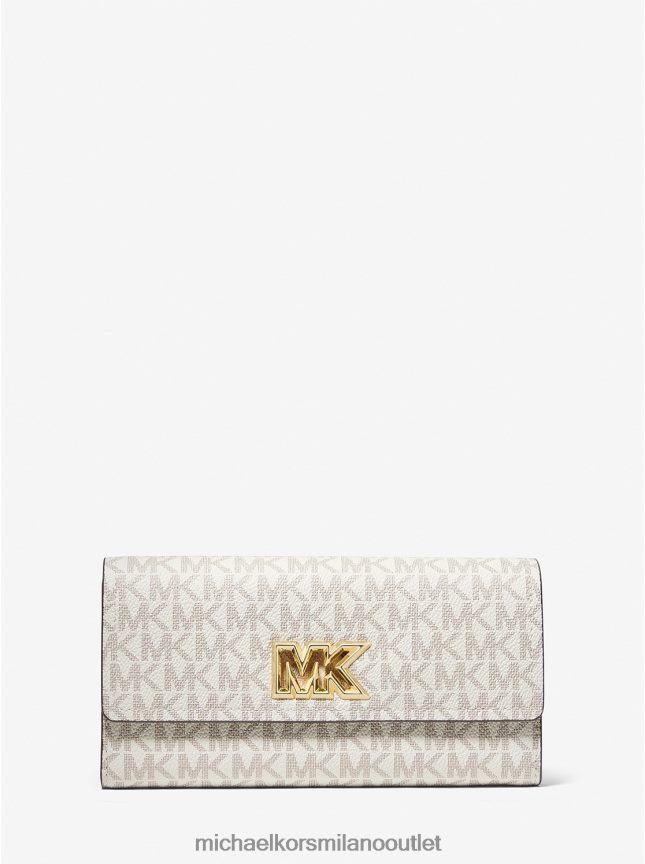 Michael Kors portafoglio bifold mimi con logo grande donne vaniglia P06L0L1700 Accessori