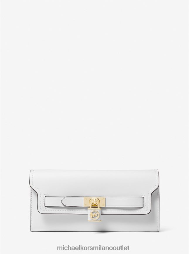 Michael Kors portafoglio grande in pelle hamilton legacy donne bianco ottico P06L0L1692 Accessori