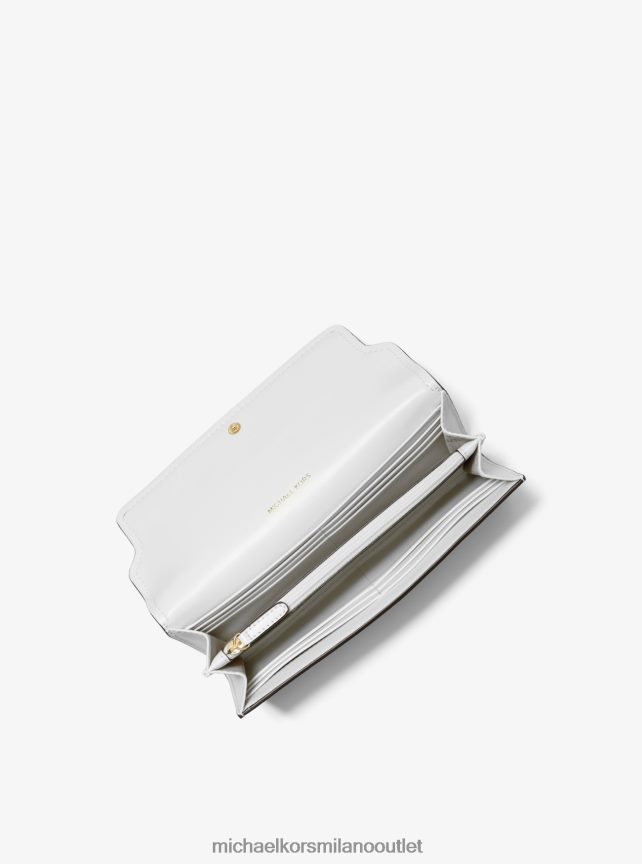 Michael Kors portafoglio grande in pelle hamilton legacy donne bianco ottico P06L0L1692 Accessori