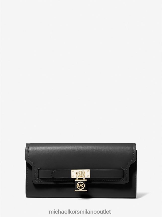 Michael Kors portafoglio grande in pelle hamilton legacy donne nero P06L0L1697 Accessori