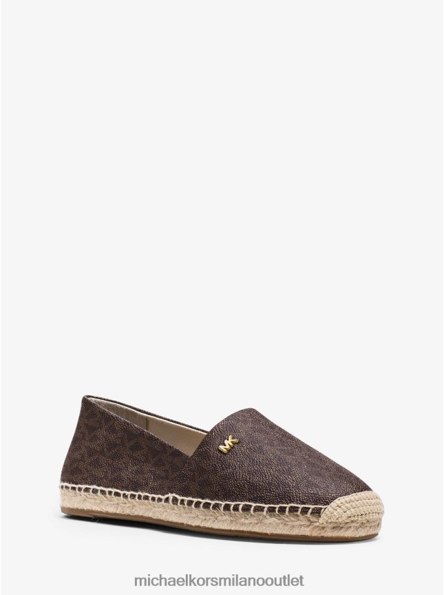 Michael Kors Espadrillas slip-on con logo kendrick donne marrone P06L0L2224 scarpe
