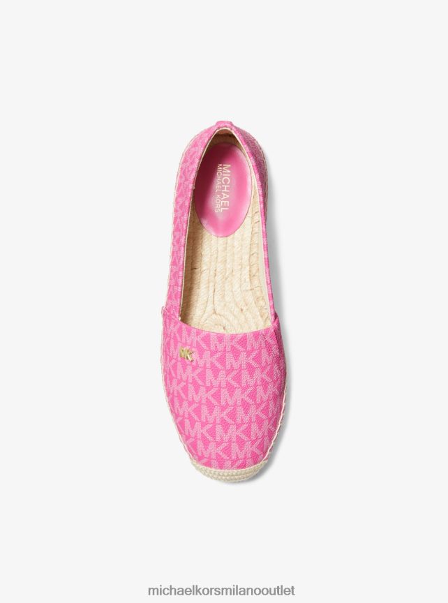 Michael Kors Espadrillas slip-on con logo kendrick donne rosso ciliegia P06L0L2221 scarpe