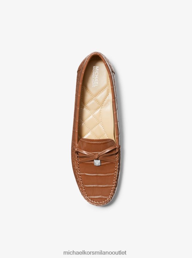 Michael Kors Mocassino Juliette in ecopelle con stampa coccodrillo donne bagaglio P06L0L2232 scarpe