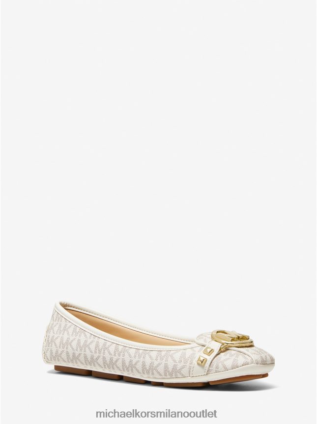 Michael Kors Mocassino con logo borchiato Fulton donne vaniglia P06L0L2262 scarpe