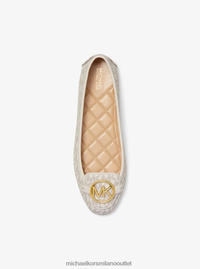 Michael Kors Mocassino con logo lillie donne vaniglia P06L0L2276 scarpe