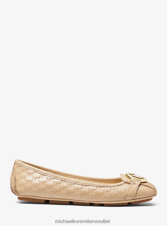 Michael Kors Mocassino in ecopelle con logo Fulton goffrato donne cammello P06L0L2271 scarpe
