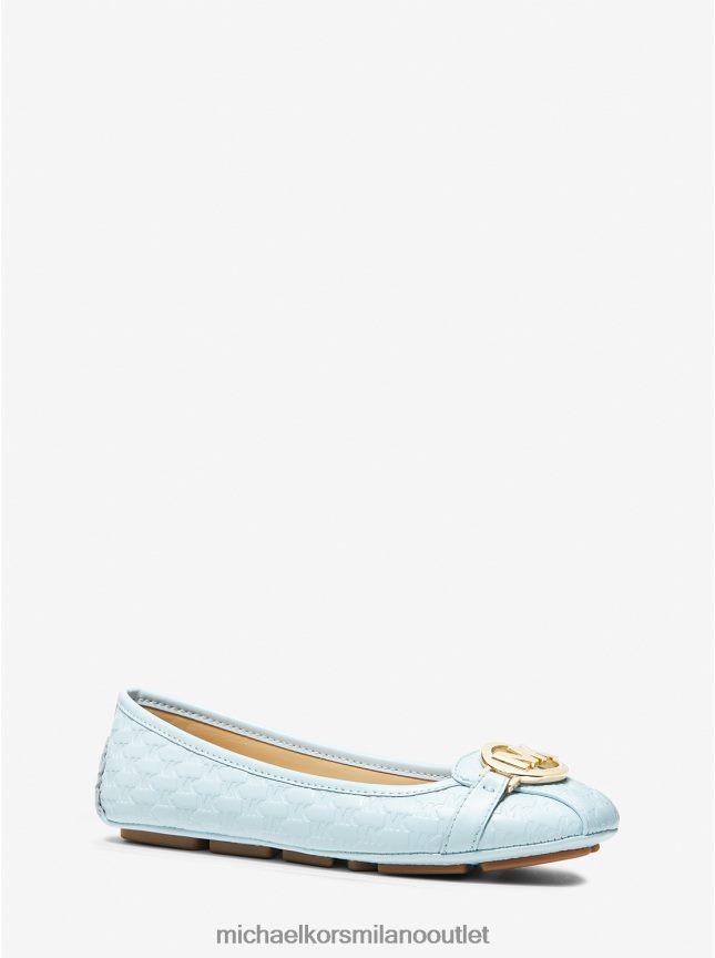 Michael Kors Mocassino in ecopelle con logo Fulton goffrato donne vista blu P06L0L2269 scarpe