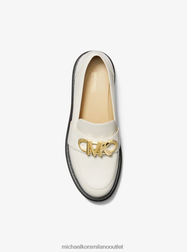 Michael Kors Mocassino in pelle Parker donne lt. panna P06L0L2237 scarpe