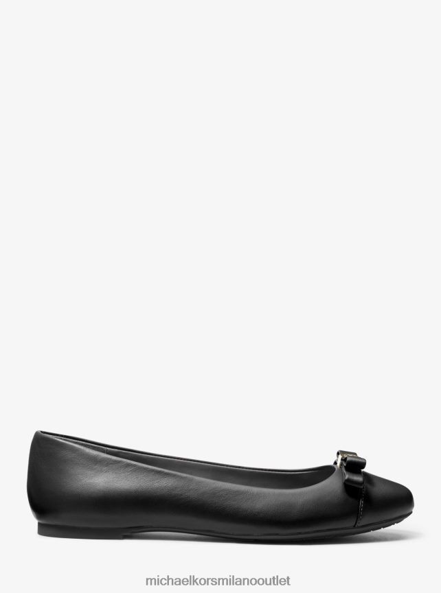 Michael Kors ballerina andrea in pelle donne nero P06L0L2244 scarpe