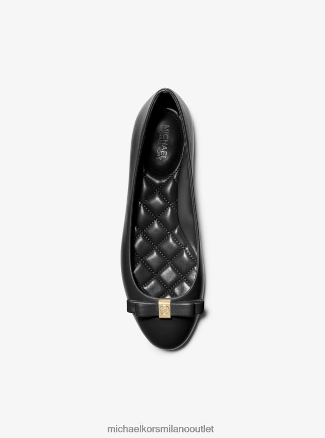 Michael Kors ballerina andrea in pelle donne nero P06L0L2244 scarpe