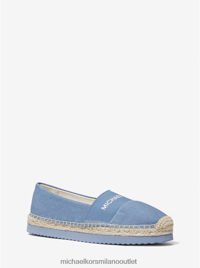 Michael Kors espadrillas slip-on in tela con logo Vicky donne denim P06L0L2260 scarpe