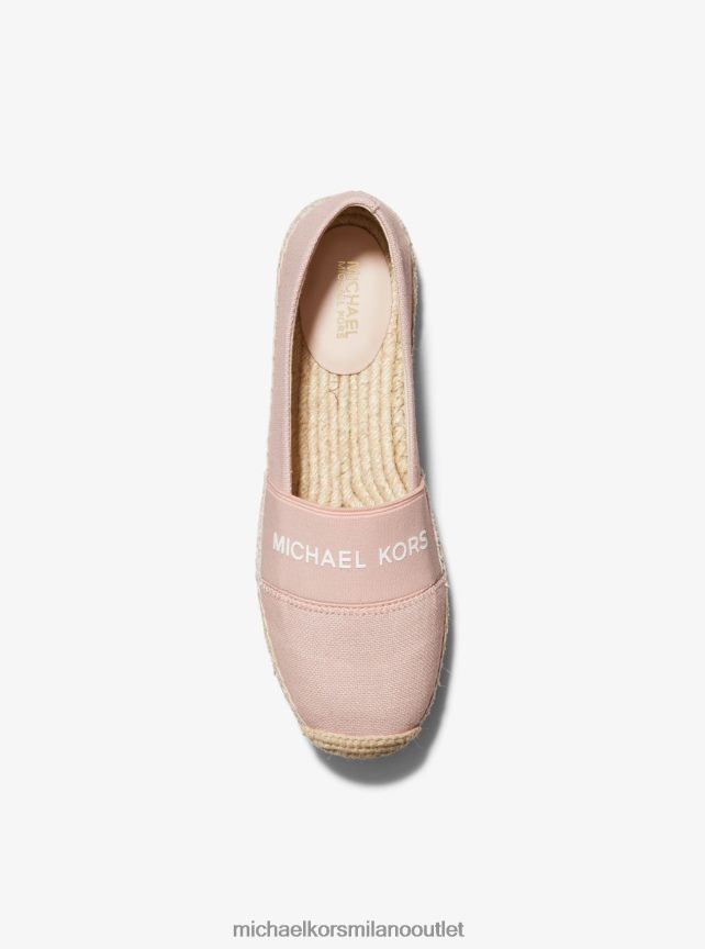 Michael Kors espadrillas slip-on in tela con logo Vicky donne rosa tenue P06L0L2257 scarpe
