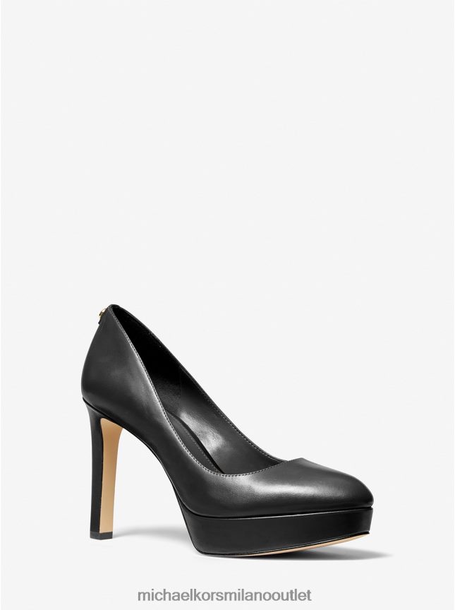 Michael Kors décolleté con plateau in pelle chantal donne nero P06L0L2295 scarpe