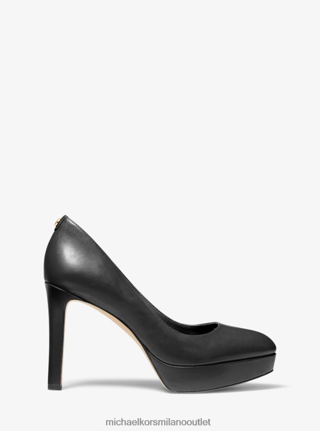 Michael Kors décolleté con plateau in pelle chantal donne nero P06L0L2295 scarpe