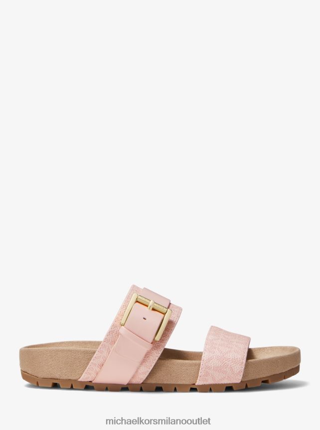 Michael Kors logo mylah e sandalo in pelle donne fard in polvere P06L0L2073 scarpe